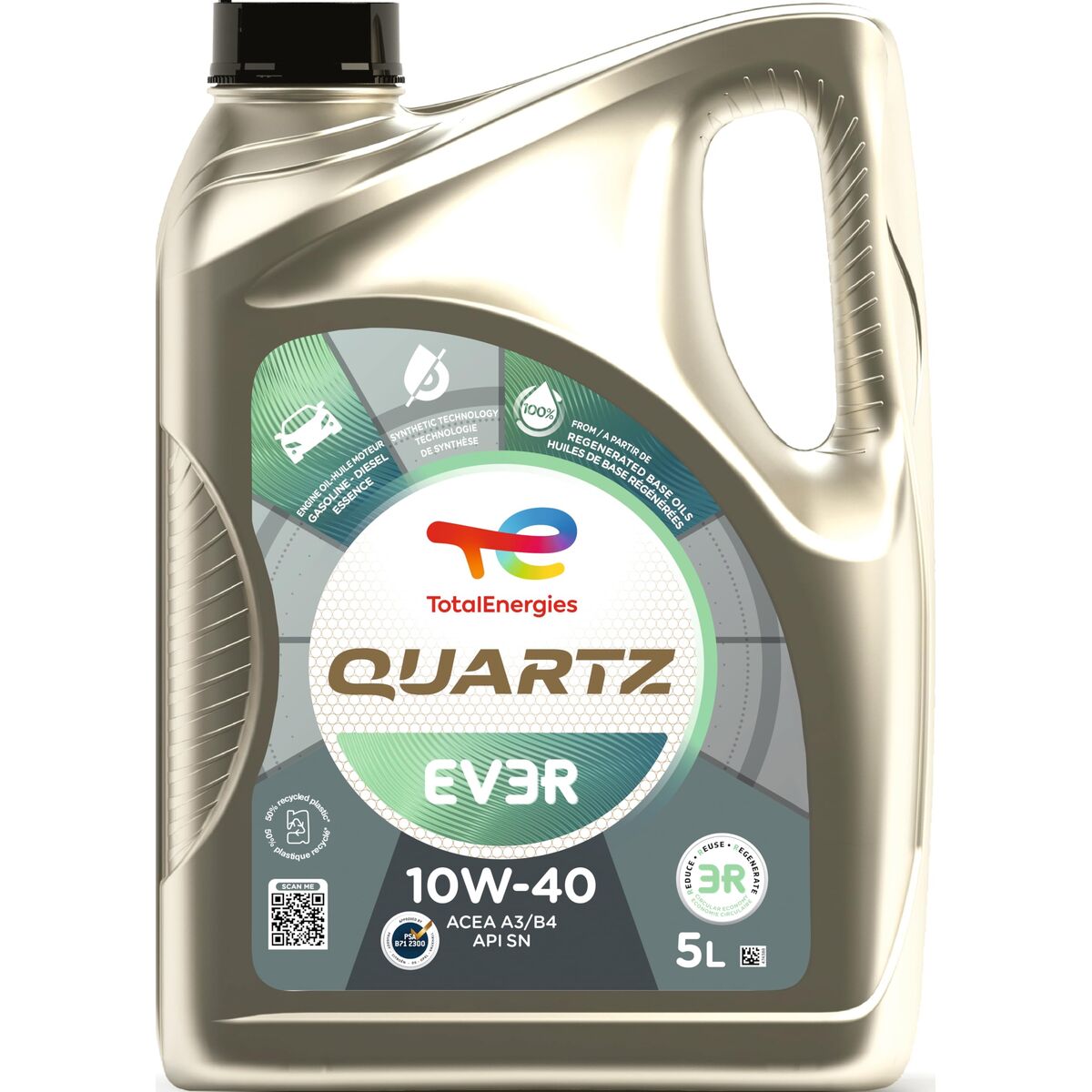 Car Motor Oil Totalenergies Quartz EV3R 10W40 5 L