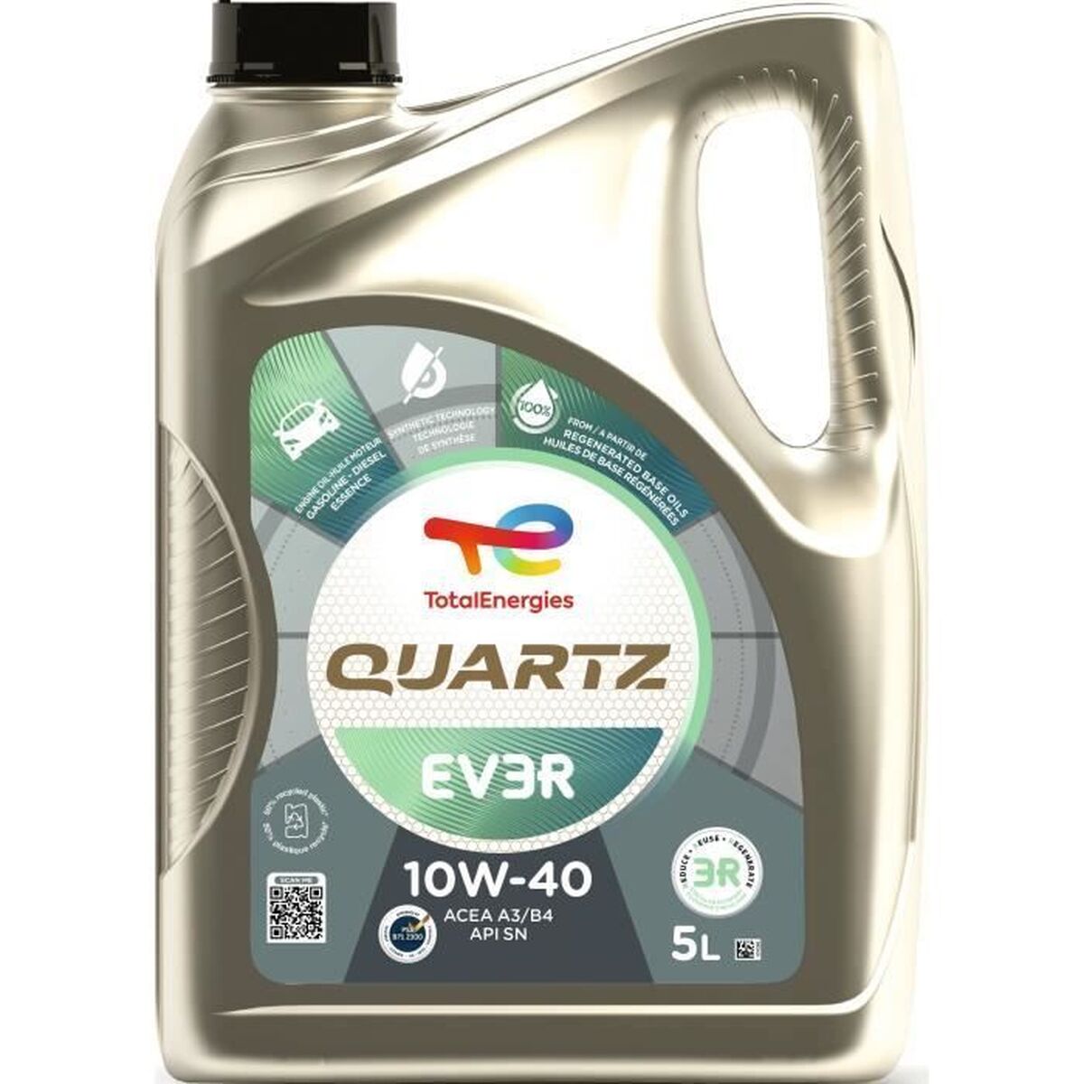 Car Motor Oil Totalenergies Quartz EV3R 10W40 5 L